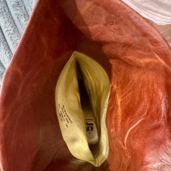 Vintage Cole Hann Nike Air G Series Heeled Brown Leather Boots - Picture 7 of 8